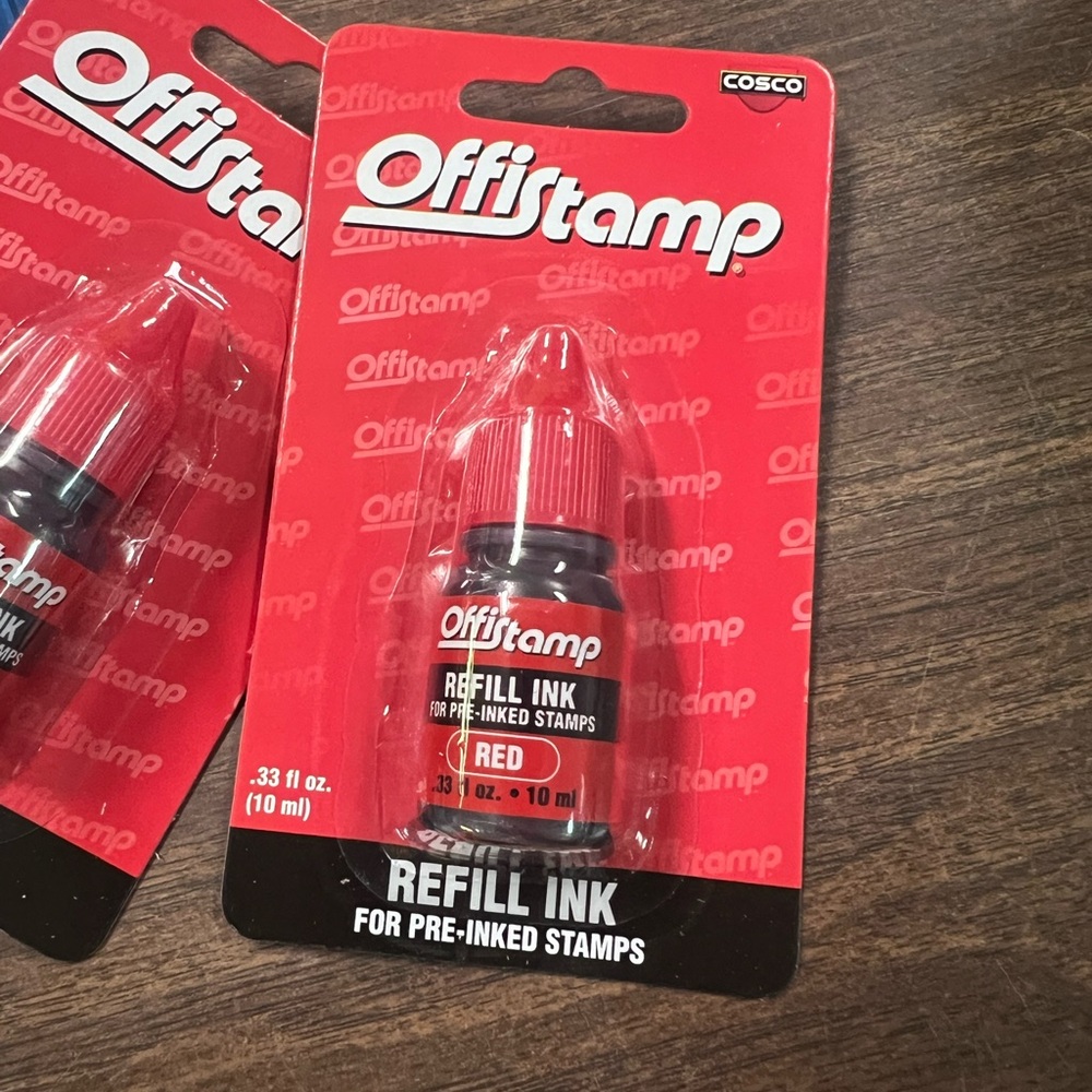 Red Refill Ink for Stamps - Picture 4 of 5